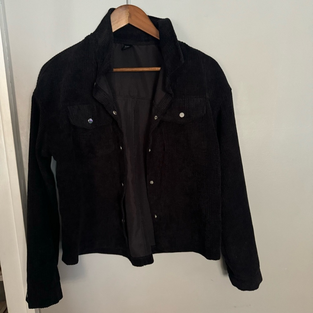 SHEIN Black Corduroy Jacket